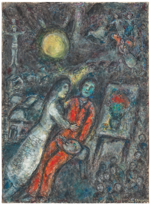 Marc Chagall, Couple in the Moonlight, 1980-1981, 